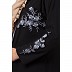 Double layered abaya with embroidery work- Black Double layered abaya with embroidery work- Black
